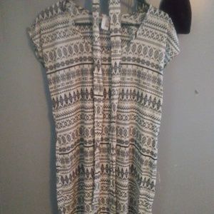 Beautiful gray and white dress